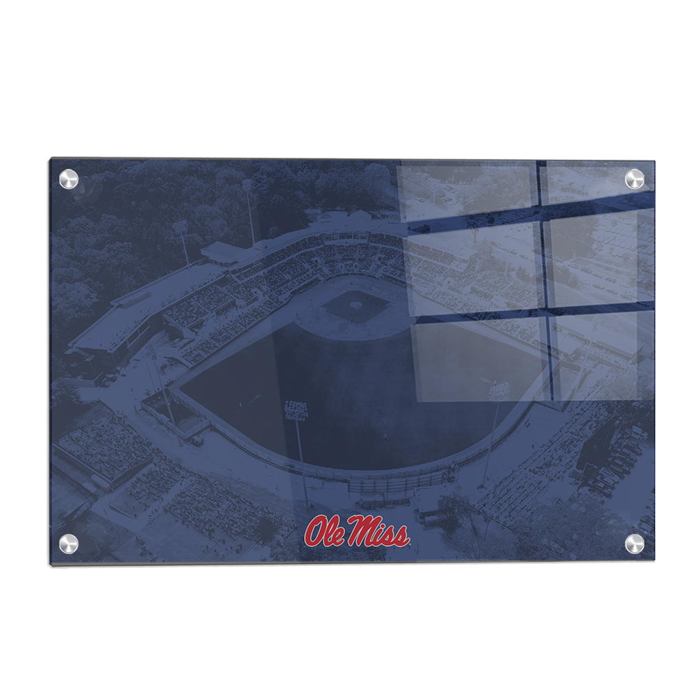 Ole Miss Rebels - Aerial Swayze Blue - College Wall Art #Canvas