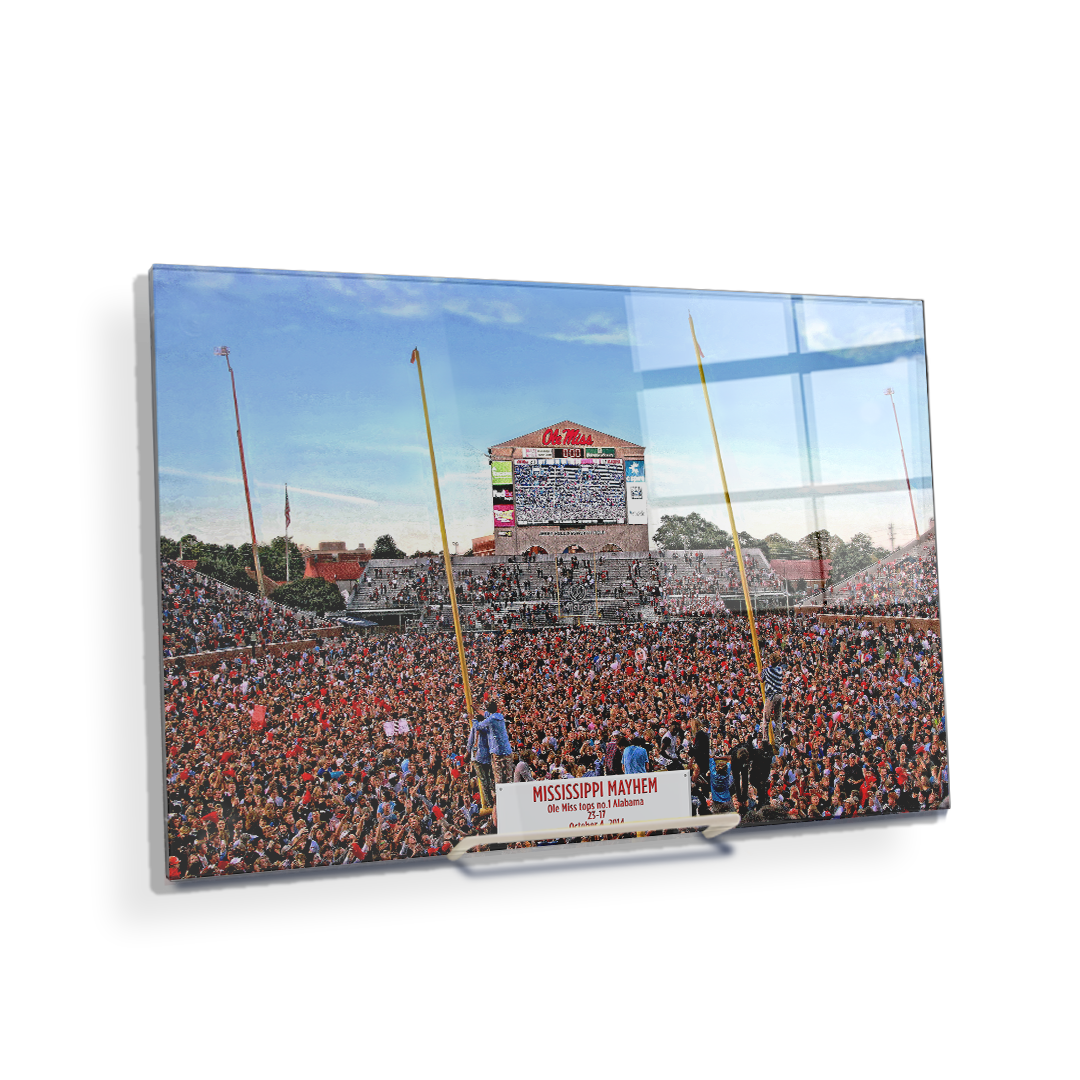 Ole Miss Rebels - Mississippi Mayhem - College Wall Art #Canvas