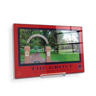 Ole Miss Rebels - The Grove an Ole Miss Tradition - College Wall Art #Acrylic Mini
