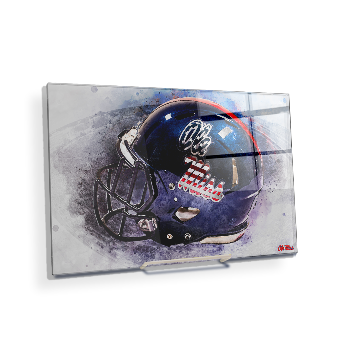 Ole Miss Rebels - Military Appreciation Day Helmet - College Wall Art #Canvas