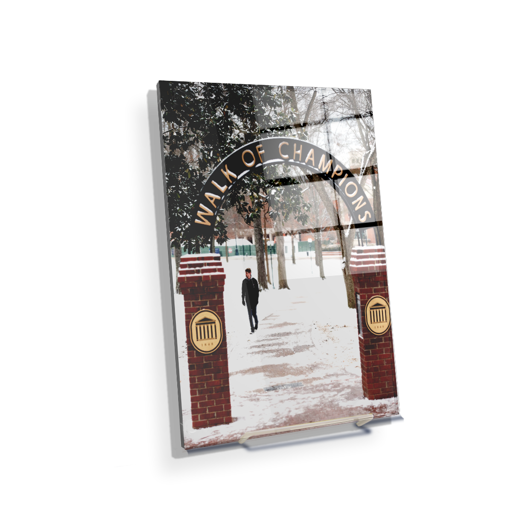 Ole Miss Rebels - Snowy Walk of Champions - College Wall Art #Canvas
