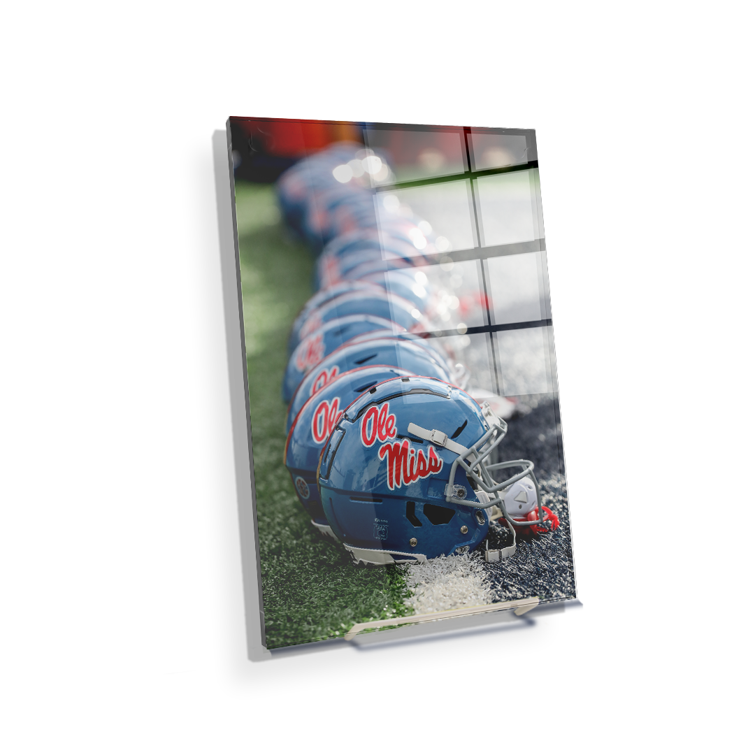 Ole Miss Rebels - Ole Miss Football Helmets - College Wall Art #Canvas
