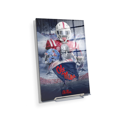 Ole Miss Rebels - Never Quit Collage - College Wall Art #Acrylic Mini