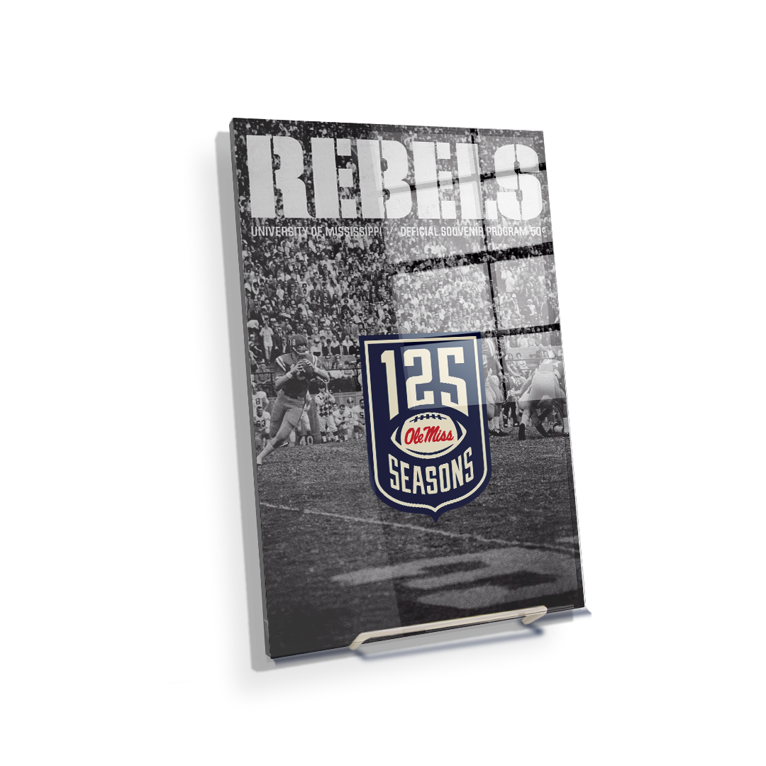 Ole Miss Rebels - REBELS 125 Years - College Wall Art #Canvas