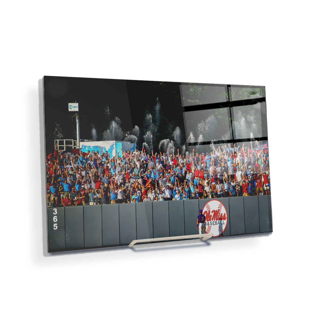 Ole Miss Rebels - Ole Miss Baseball Shower - College Wall Art #Canvas