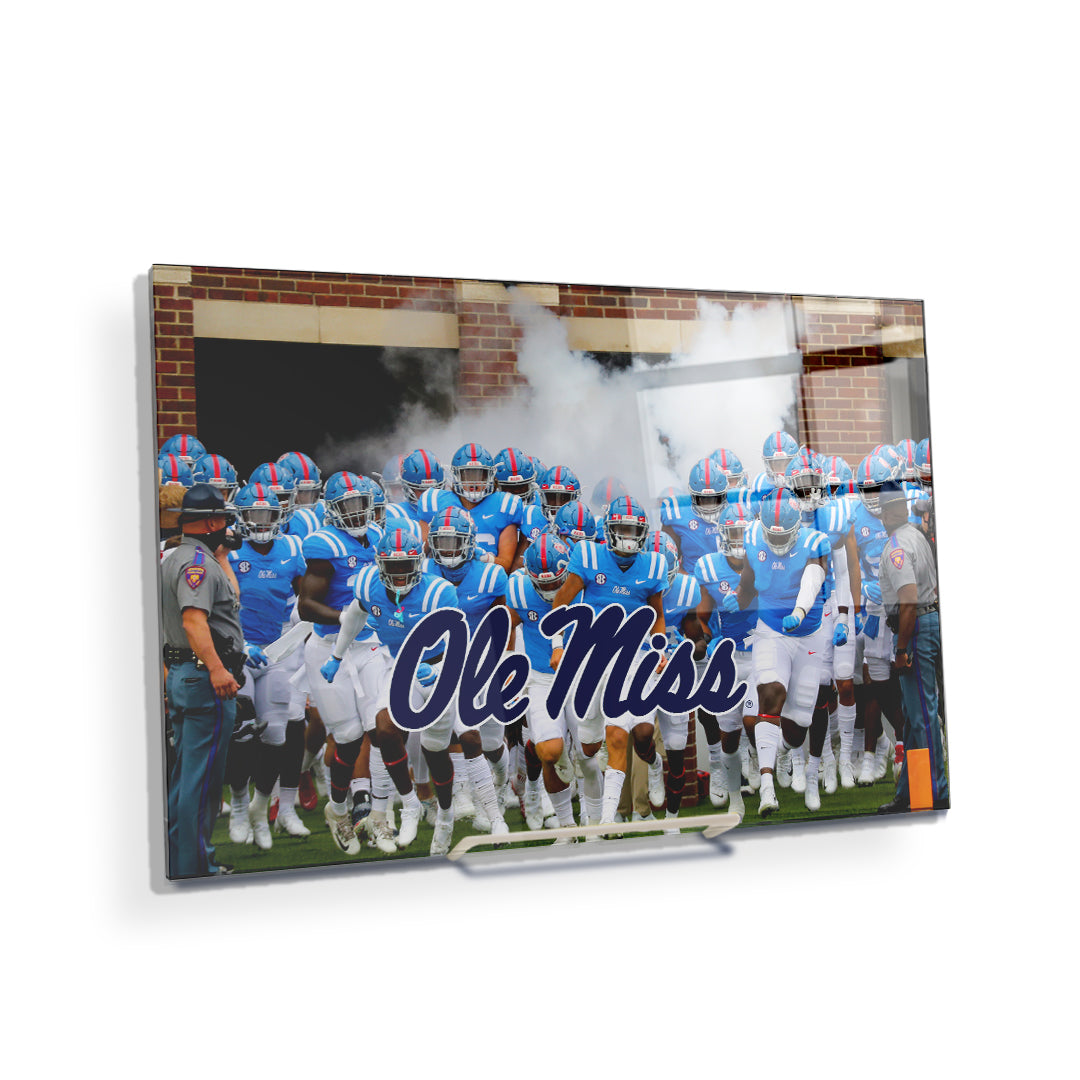 Ole Miss Rebels - Powder Blue 1 - College Wall Art #Canvas