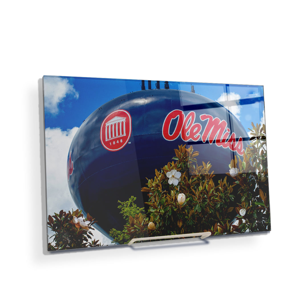 Ole Miss Rebels - Water Tower Magnolia - College Wall Art #Canvas