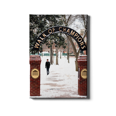 Ole Miss Rebels - Snowy Walk of Champions - College Wall Art #Canvas