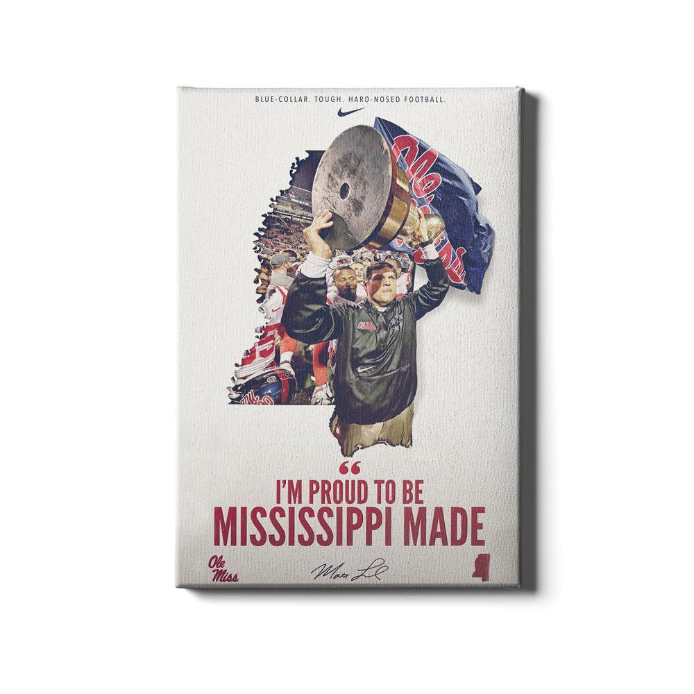 Ole Miss Rebels - Mississippi Made - College Wall Art #Canvas