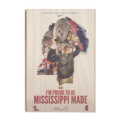 Ole Miss Rebels - Mississippi Made - College Wall Art #Wood