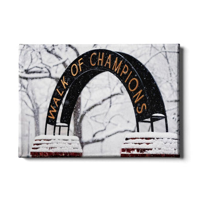 Ole Miss Rebels - Snowy Day Walk of Champions - College Wall Art #Canvas