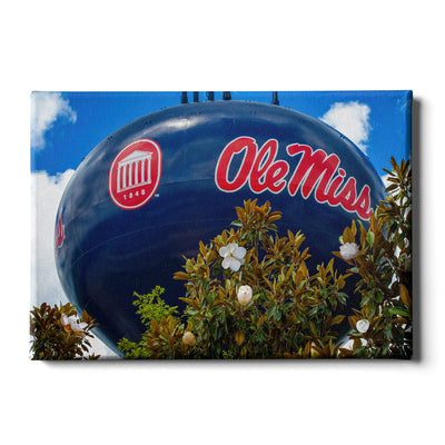 Ole Miss Rebels - Water Tower Magnolia - College Wall Art #Canvas