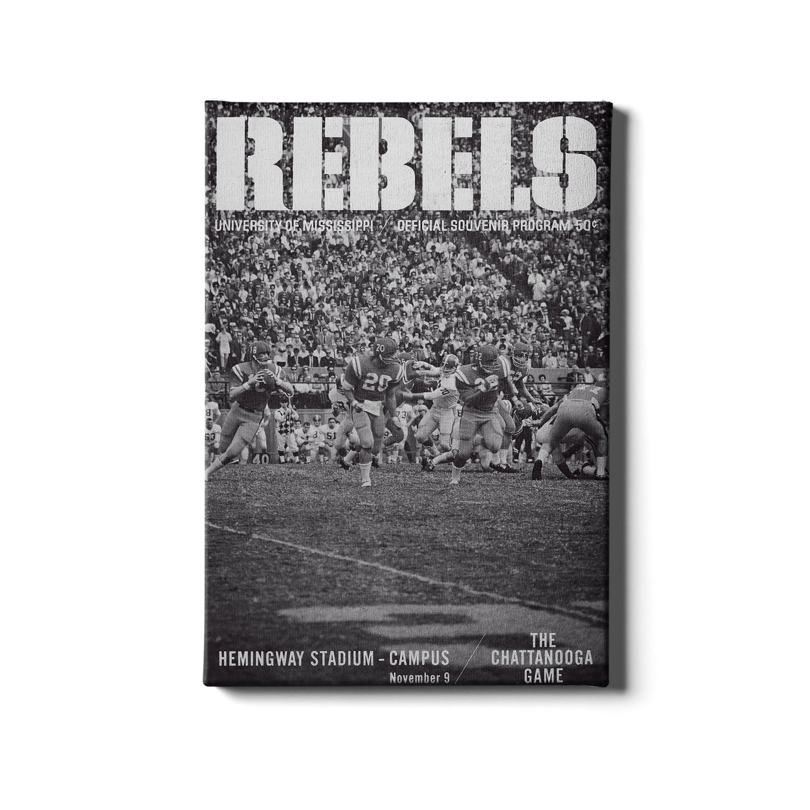 Ole Miss Rebels - Vintage Archie Manning - College Wall Art #Canvas