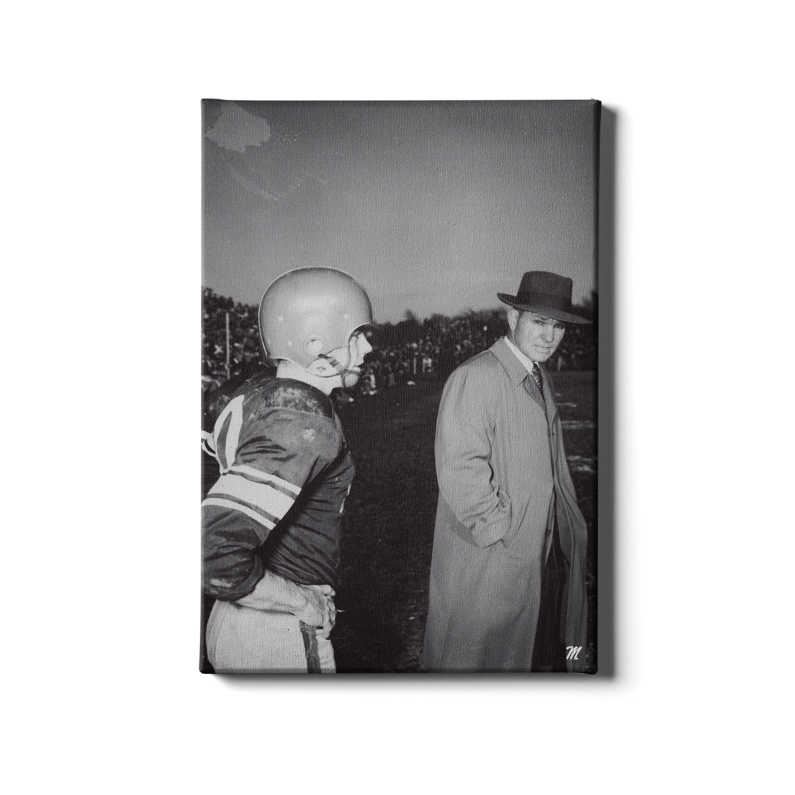 OLE MISS REBELS - Vintage Vaught Salmon - College Wall Art #Canvas