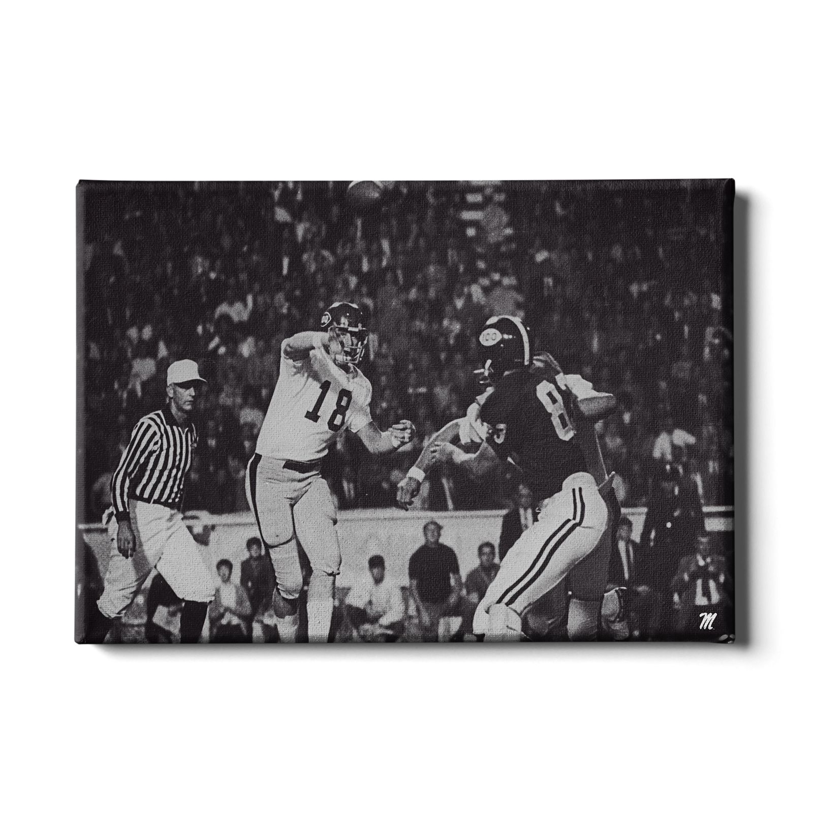 OLE MISS REBELS - Vintage Archie Manning Ole Miss vs Alabama '69 - College Wall Art #Canvas