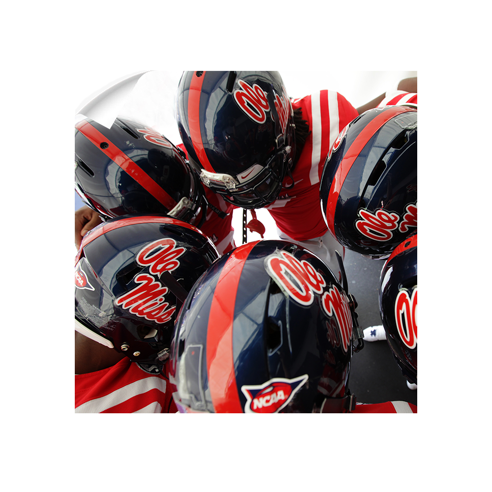 Ole Miss Rebels - Huddle - College Wall Art #Canvas