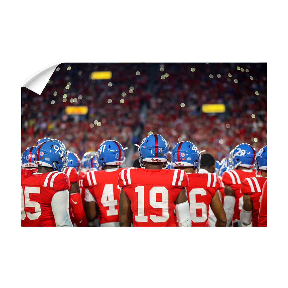 Ole Miss Rebels - Retro Team - College Wall Art #Canvas