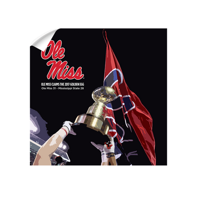 Ole Miss Rebels - Ole Miss Claims the Golden Egg - College Wall Art #Wall Decal