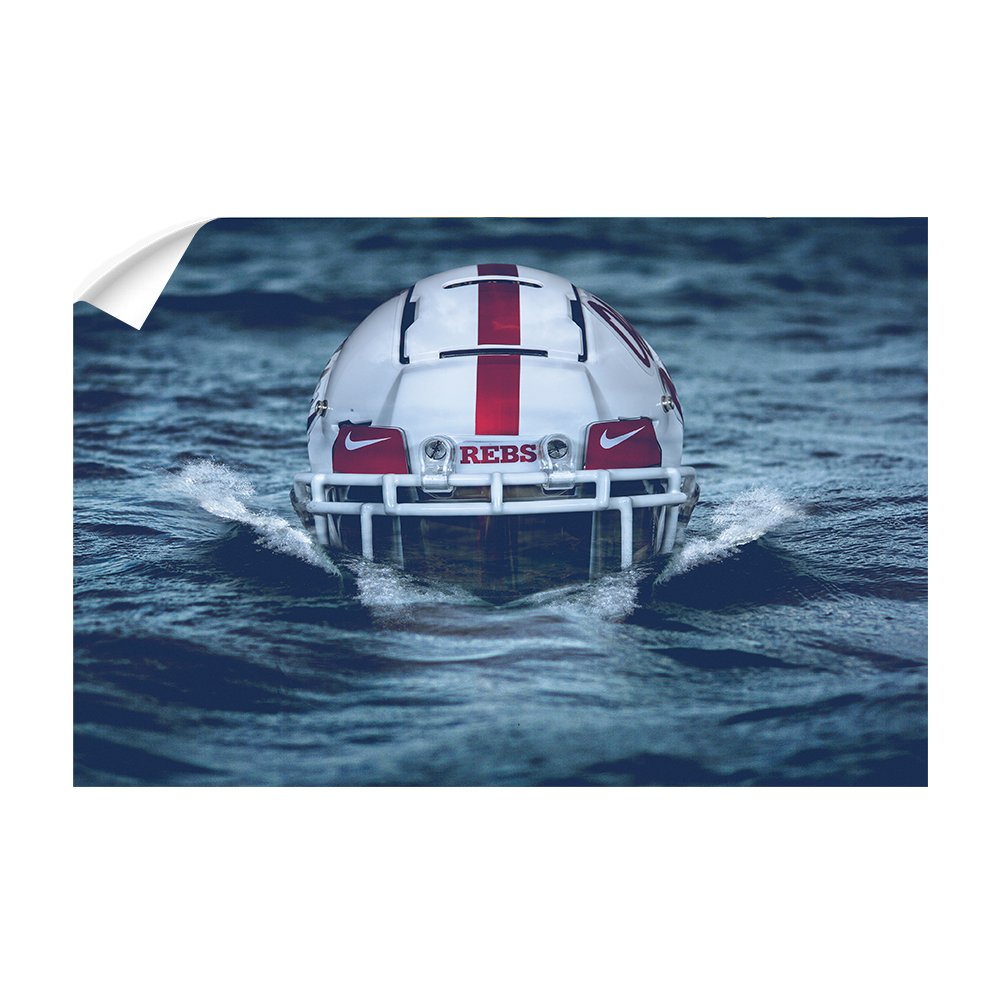 Ole Miss Rebels - Shark Attack - College Wall Art #Canvas