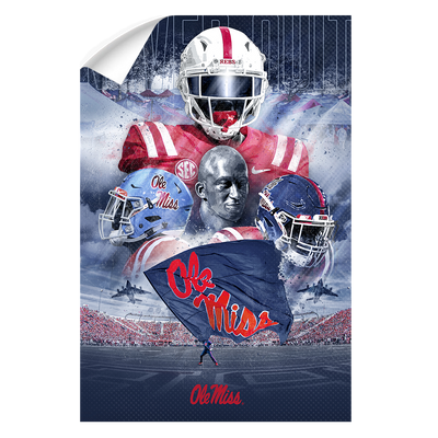 Ole Miss Rebels - Never Quit Collage - College Wall Art #Wall Decal