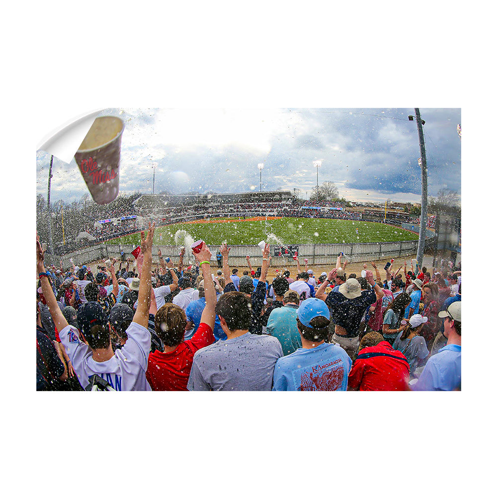 Ole Miss Rebels - Oxford Shower - College Wall Art #Canvas
