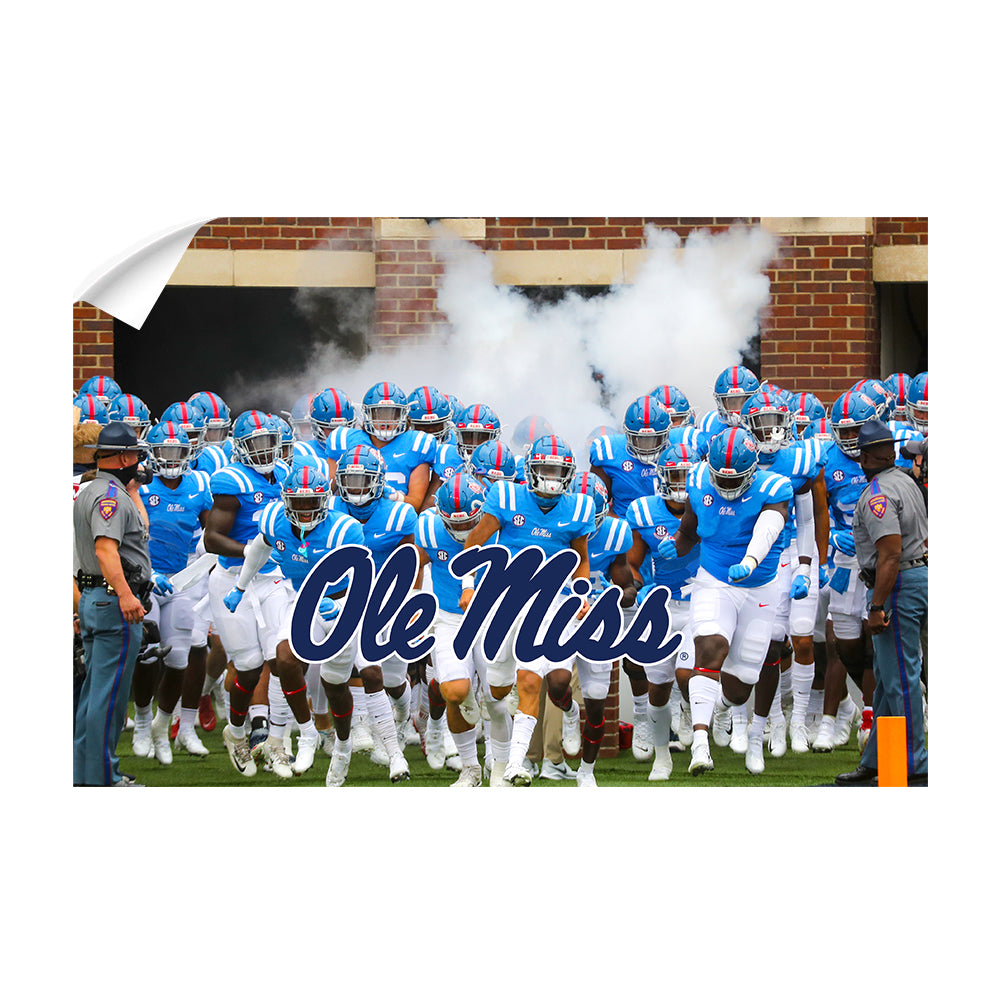 Ole Miss Rebels - Powder Blue 1 - College Wall Art #Canvas