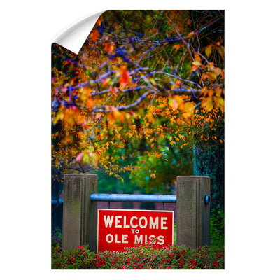 Ole Miss Rebels - Welcome to Ole Miss - College Wall Art #Wall Decal