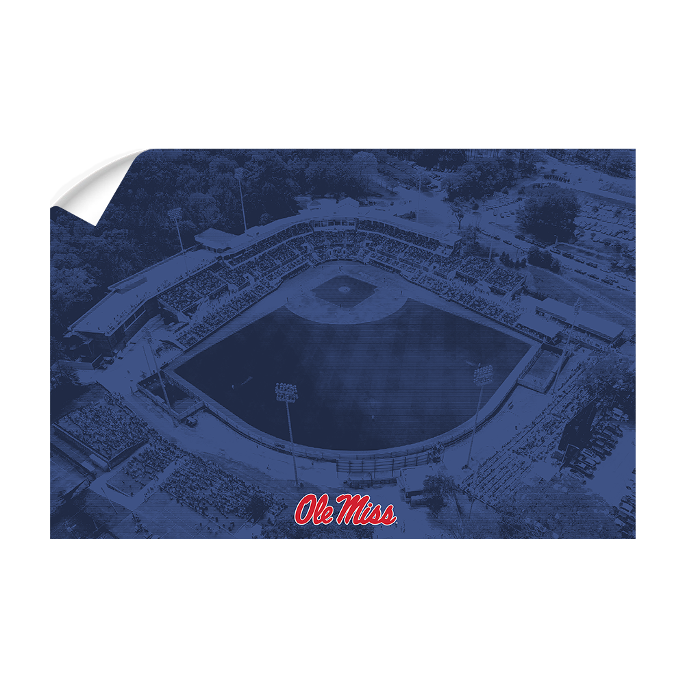 Ole Miss Rebels - Aerial Swayze Blue - College Wall Art #Canvas