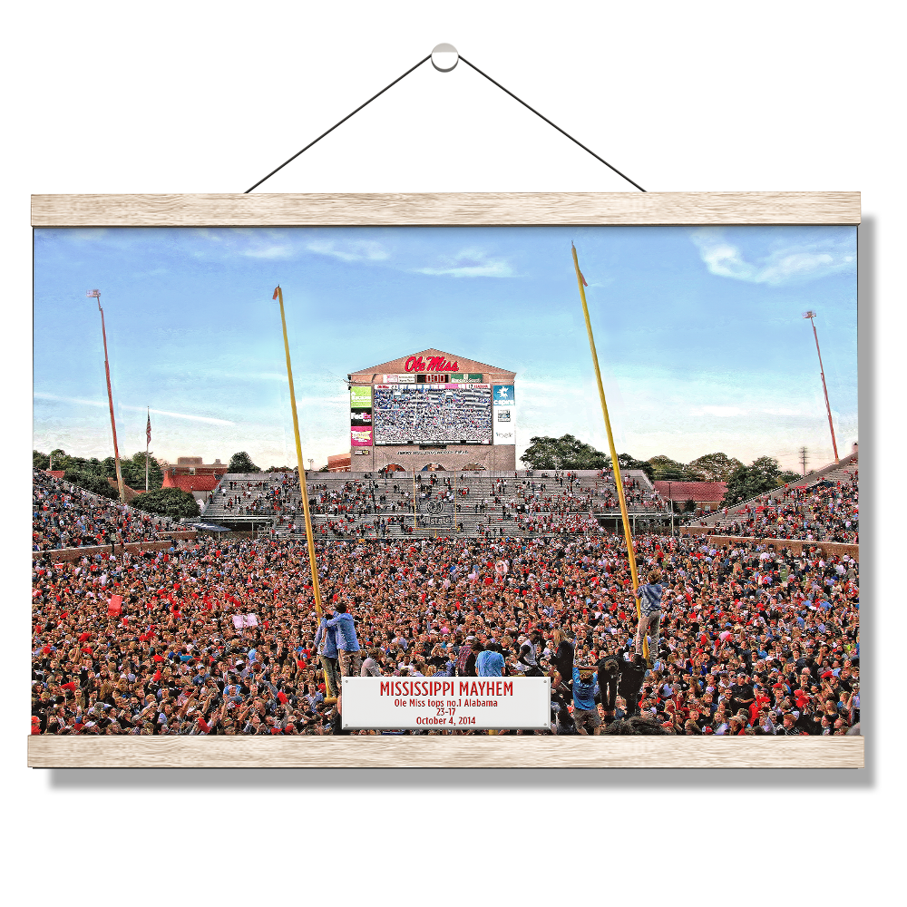 Ole Miss Rebels - Mississippi Mayhem - College Wall Art #Canvas