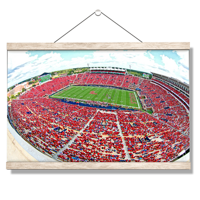 Ole Miss Rebels - Red Out - College Wall Art #Hanging Canvas