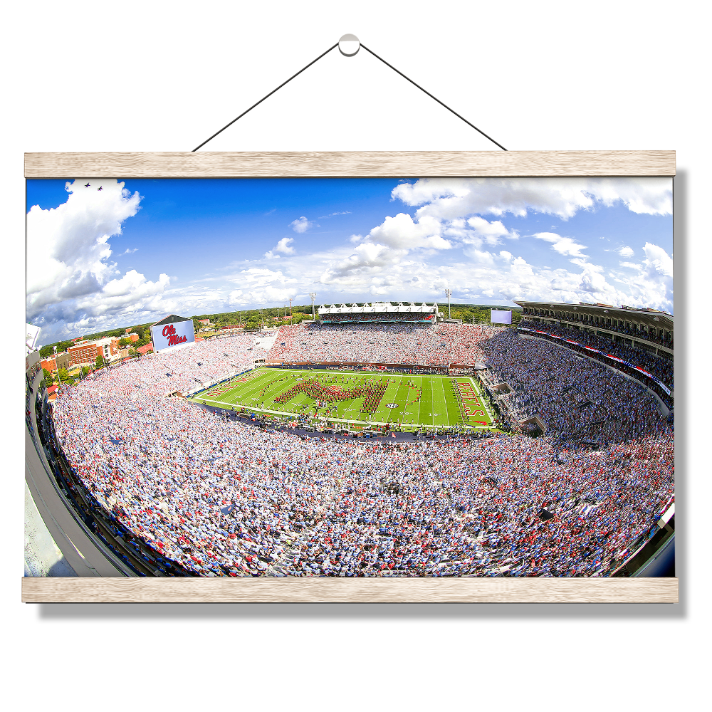 Ole Miss Rebels - Ole Miss White Out - College Wall Art #Canvas