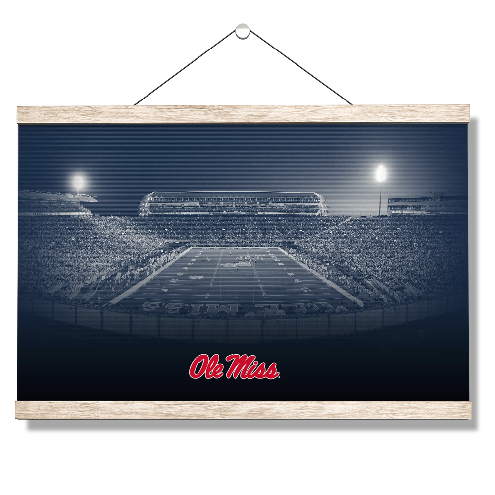 Ole Miss Rebels - Vaught Hemingway Night - College Wall Art #Canvas