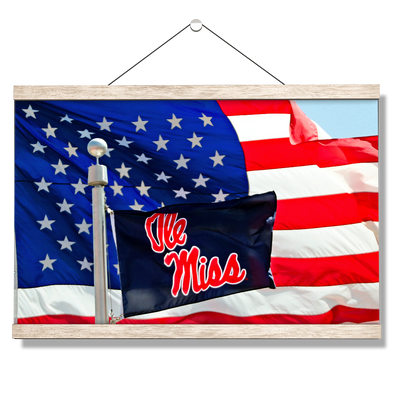 Ole Miss Rebels - Born in America - College Wall Art #Hanging Canvas