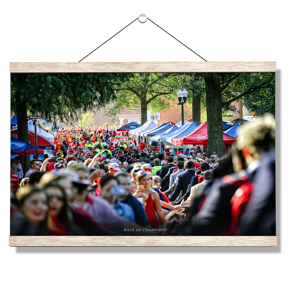 Ole Miss Rebels - Walk of Champions Thru the Grove - College Wall Art #Canvas