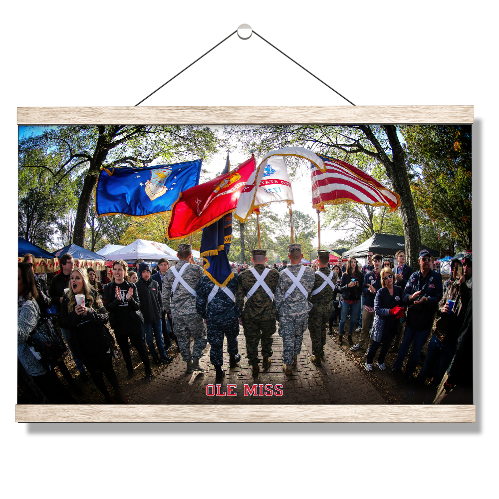 Ole Miss Rebels - Military Walk of Champions - College Wall Art #Canvas
