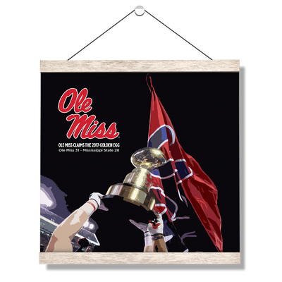 Ole Miss Rebels - Ole Miss Claims the Golden Egg - College Wall Art #Hanging Canvas