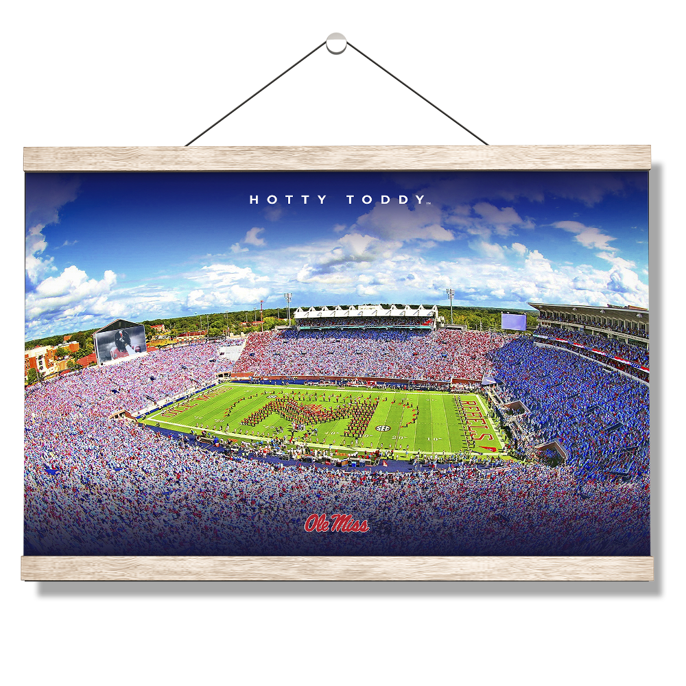 Ole Miss Rebels - Hotty Toddy - College Wall Art #Canvas