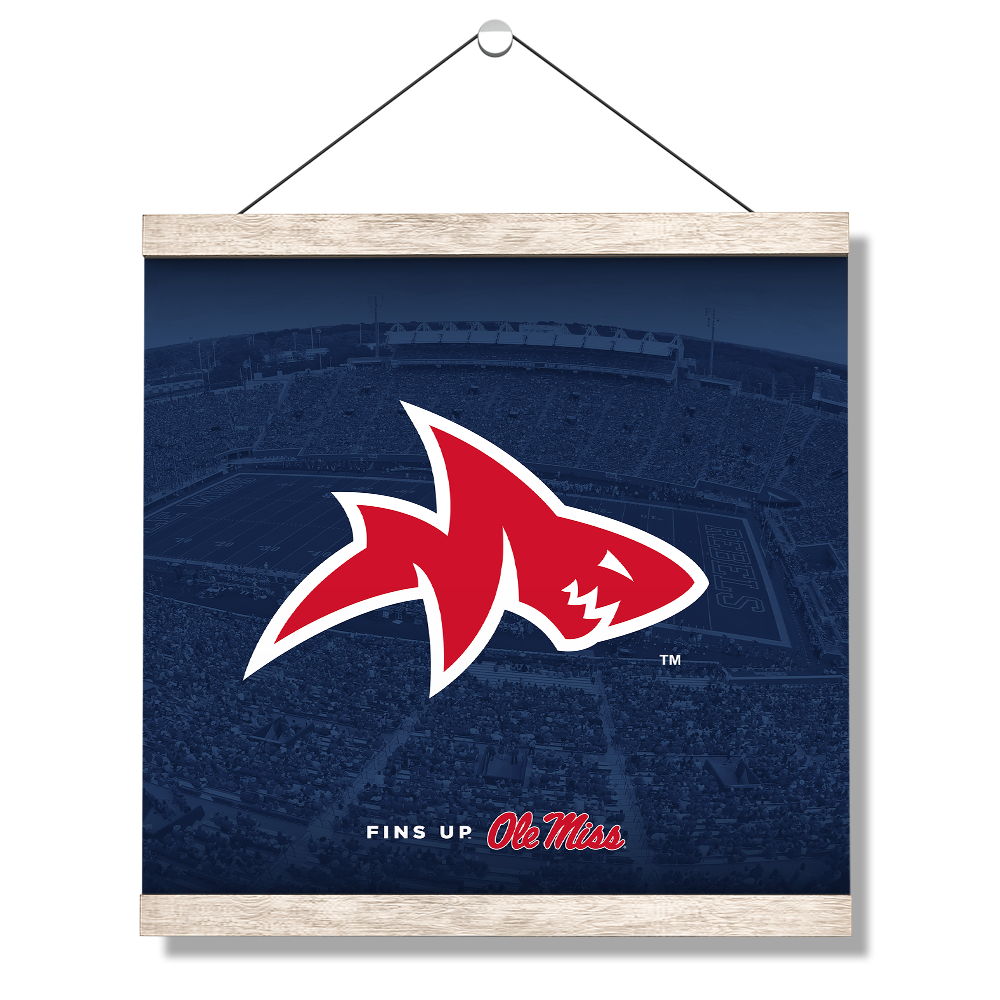 Ole Miss Rebels - Fins Up Ole Miss - College Wall Art #Canvas
