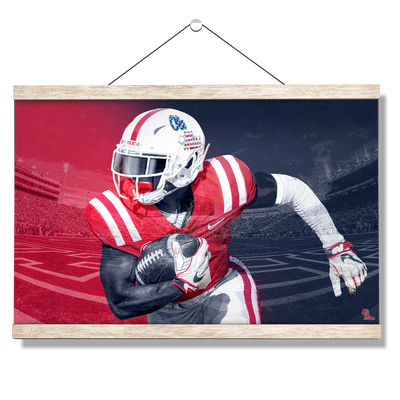 Ole Miss Rebels - Red White Blue Rebs - College Wall Art #Hanging Canvas