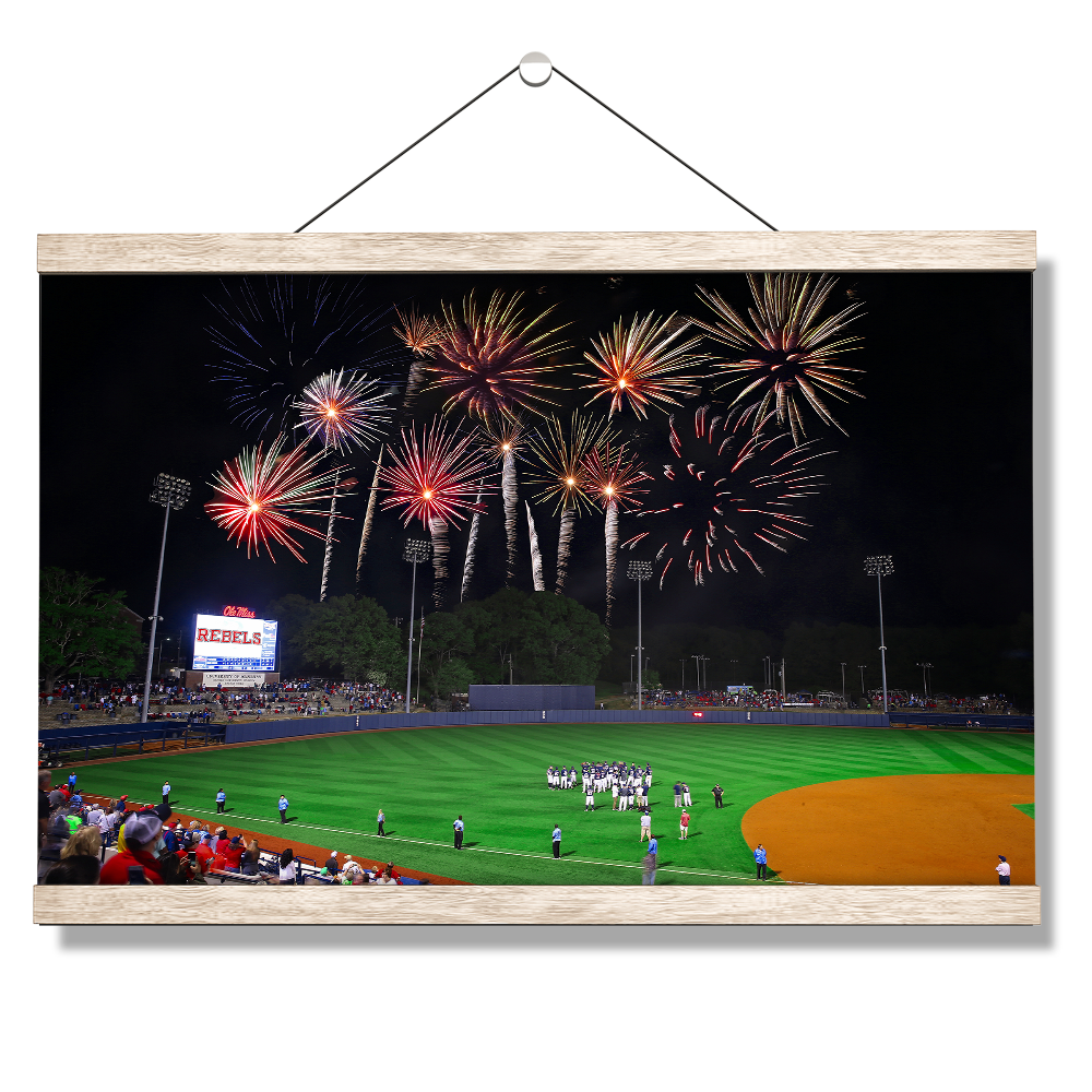 Ole Miss Rebels - More Fireworks Over Swayze - College Wall Art #Canvas