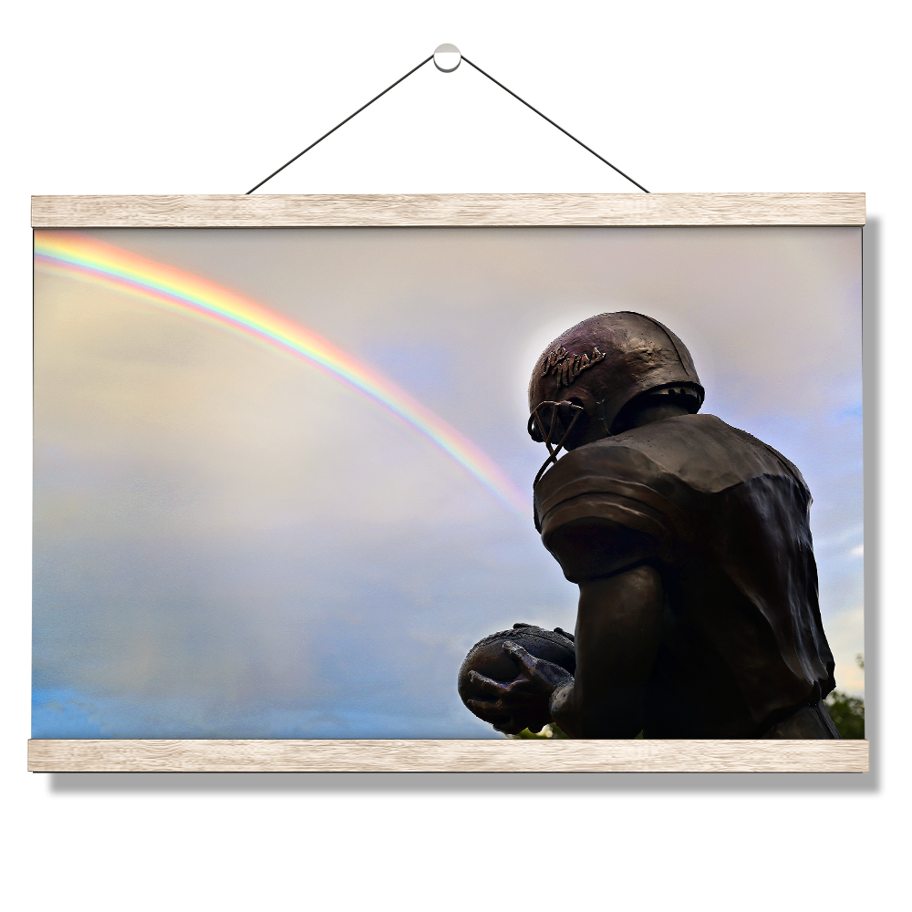 Ole Miss Rebels - Football Rainbow - College Wall Art #Canvas