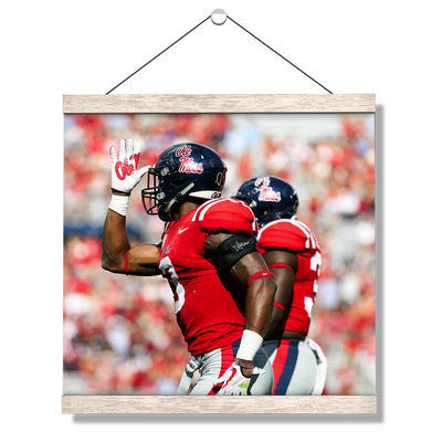 Ole Miss Rebels - Fins Up - College Wall Art #Hanging Canvas