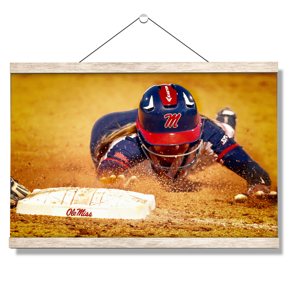 Ole Miss Rebels - Softball Safe - College Wall Art #Canvas