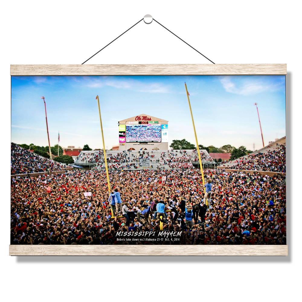 Ole Miss Rebels - Mississippi Mayhem The Win - College Wall Art #Canvas