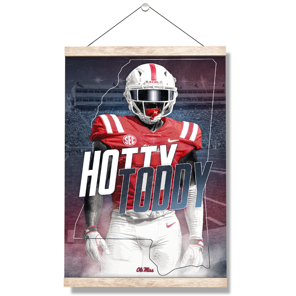 Ole Miss Rebels - Hotty Toddy - College Wall Art #Canvas