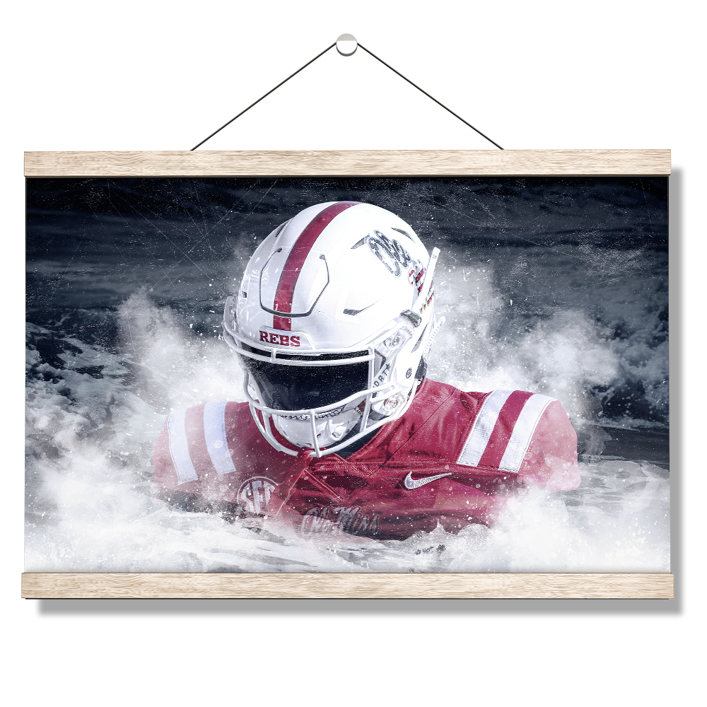 Ole Miss Rebels - Blood In The Water - College Wall Art #Canvas