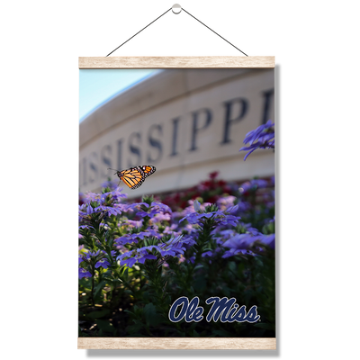 Ole Miss Rebels - Ole Miss Blue - College Wall Art #Hanging Canvas