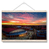 Ole Miss Rebels - Pavilion Sunset - college wall art #Hanging Canvas