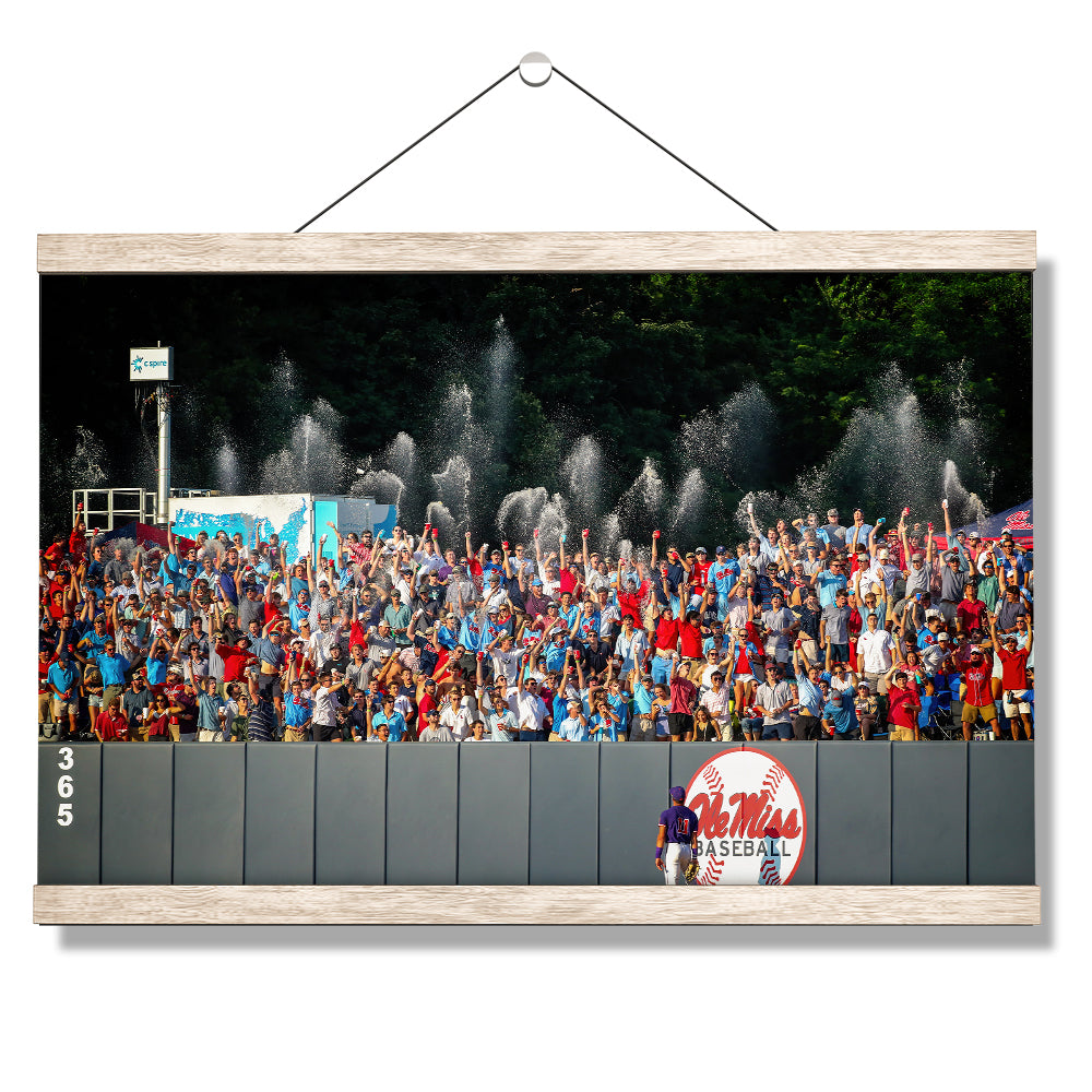 Ole Miss Rebels - Ole Miss Baseball Shower - College Wall Art #Canvas