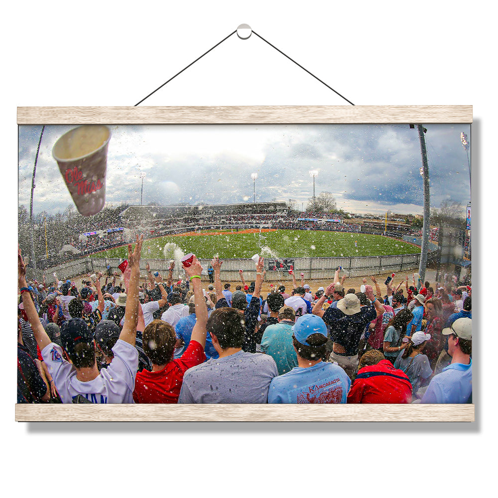 Ole Miss Rebels - Oxford Shower - College Wall Art #Canvas